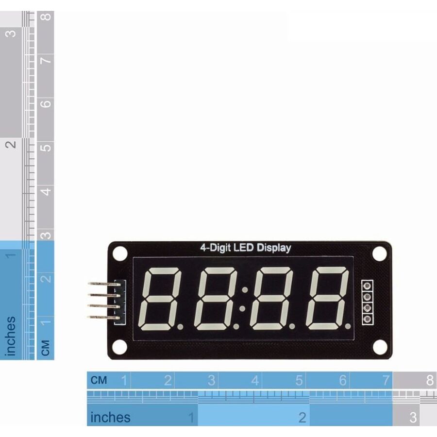 4 Digit Led Display Saat Modül TM1637 - Yeşil