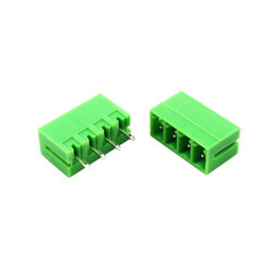4 Pin 3.81mm 180 ° Male Pass Green Klemens