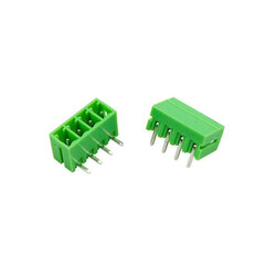 4 Pin 3.81mm 90 ° Male Pass Green Klemens