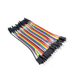 40 Pieces Male-Male Jumper Cable 20cm