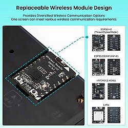 4.3 Inch HMI ESP32-S3 Wi-Fi Yapay Zeka Destekli 800x480 IPS Kapasitif Dokunmatik Ekran - 6