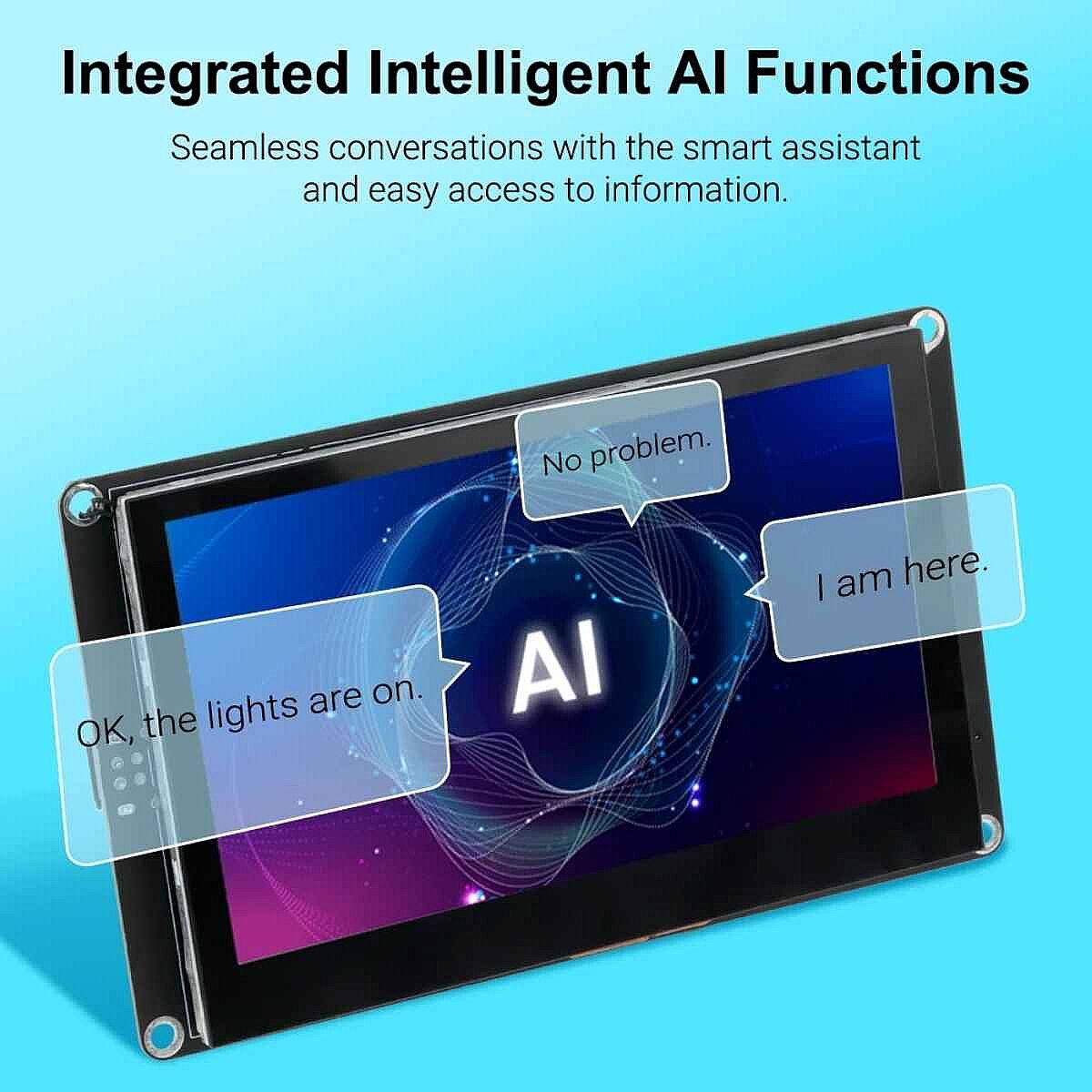 4.3 Inch HMI ESP32-S3 Wi-Fi Yapay Zeka Destekli 800x480 IPS Kapasitif Dokunmatik Ekran - 4