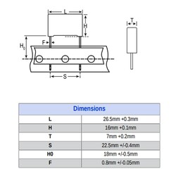 470nF 310VAC 22.5MM 10% X2 - Polyster Capacitor - Thumbnail