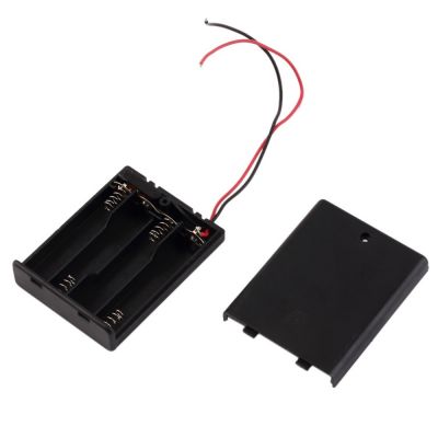 DirencNet - 4lü AA Pil Yuvası Kapaklı Anahtarlı