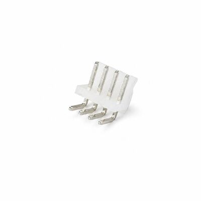 DirencNet - 4'lü Tunik Konnektör - 3.96mm - Erkek - 90 Derece - Şeffaf