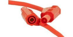 4mm / 25cm Korumalı Test Kablosu Kırmızı - Thumbnail