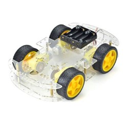 4WD Robot Araba Platformu - Thumbnail