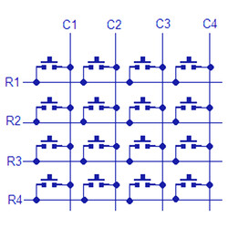 4x4 Matrix Buton Tuş Takımı Modülü - Thumbnail