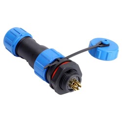 5 Pin IP68 12mm Su Geçirmez Konnektör Takım