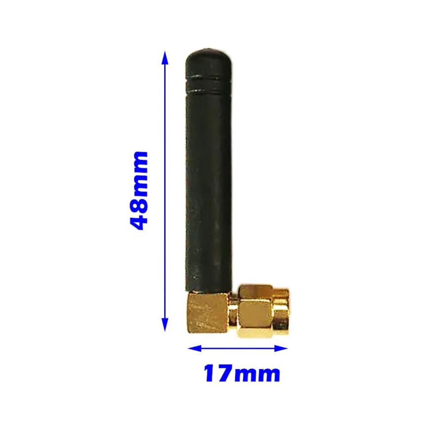 5150-5850MHz 90 Derece Wifi Anten 3dBi 48mm SMA Male