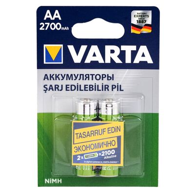 Varta - Profesyonel Accu AA 2700mAh 2'li Kalem Pil