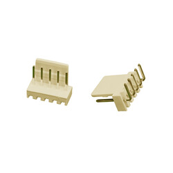 5'li Tunik Konnektör - 2.54mm - Erkek - 90 Derece