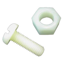 5mm Plastik M3 Vida Somun Takımı - Beyaz