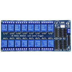 5V 16 Channel Relay Card (Compatible with Development Boards) - Thumbnail