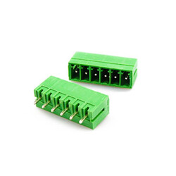6 Pin 3.81mm 180 ° Male Pass Green Klemens