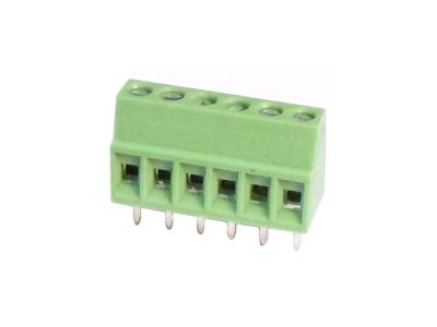 Gaosong - 6 Pin 5.00mm Green pcb Klemens