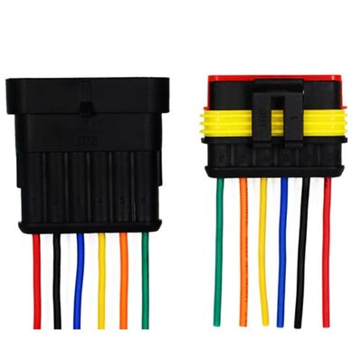 EARUELETRIC - 6 Pin Kablolu Su Geçirmez Konnektör Takım