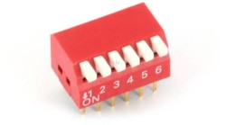 6 Pin Piano Dip Switch
