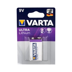 Ultra Lithium 9V Pil 1li