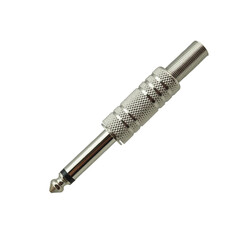 6.3mm Mono Jak Erkek Metal