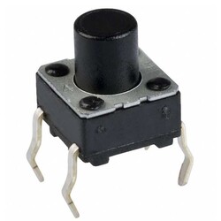 6X6 8mm Tach Buton (4 Leg) - Thumbnail