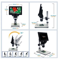 7 inch Ekranlı 12MP 1-1200X Usb Dijital Mikroskop - Thumbnail