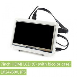 7 inch HDMI IPS LCD Display (C) -1024 × 600 - Color Screen Enclosed - Thumbnail