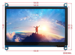 7 inch HDMI LCD (H) IPS Capacitive Touch Screen- 1024x600 - Thumbnail