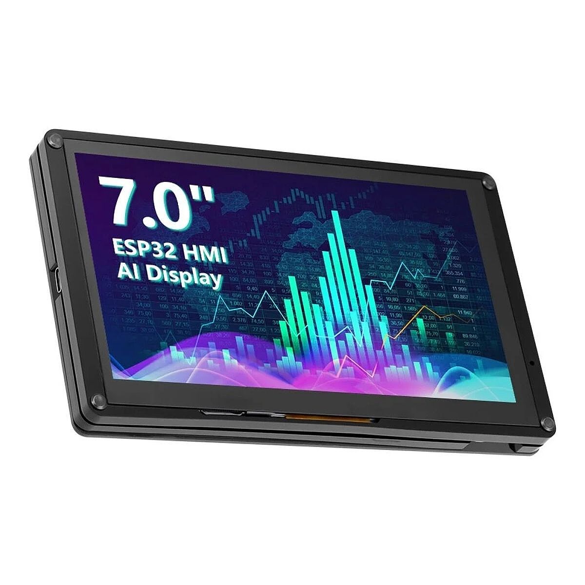 7 Inch HMI ESP32-S3 Wi-Fi Yapay Zeka Destekli 800x480 IPS Kapasitif Dokunmatik Ekran - 2