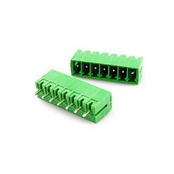 7 Pin 3.81mm 180 ° Male Pass Green Klemens