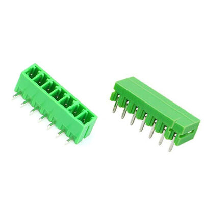 Kaifeng / Jinkai - 7 Pin 3.81mm 90° Erkek Geçmeli Yeşil Klemens