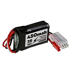 7.4V 2S Lipo Batarya 450mAh 25C - 2S Lipo Pil