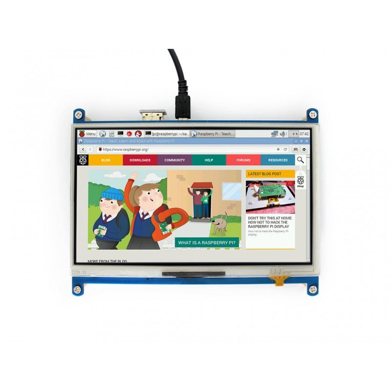 Waveshare 3.2inch HDMI IPS LCD (H), 480×800, Adjustable Brightness, No  Touch, Supports Raspberry Pi 