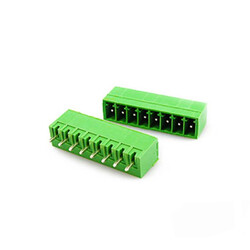 8 Pin 3.81mm 180° Erkek Geçmeli Yeşil Klemens