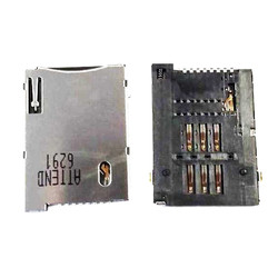 8 Pin Sim Kart Yuvası - Siyah - 1.27mm Pin Aralığı