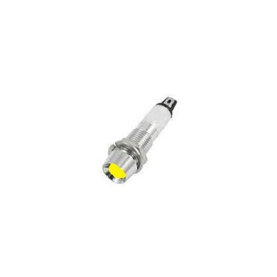 Daier Electro - 8mm 12V Sarı Sinyal Lambası (Metal)