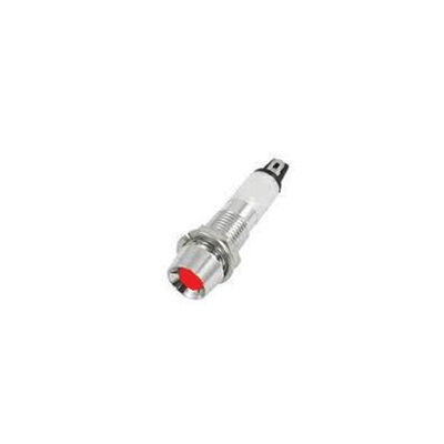Daier Electro - 8mm 220V Red Signal Lambate (Metal)