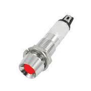 8mm 24V Red Signal Lambate (Metal)