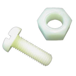 8mm Plastik M3 Vida Somun Takımı - Beyaz