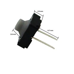 8x8 5.5mm 2 Pin Plastic Headed Buton - Thumbnail