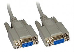 RS232 - Seri Port - 9 Pin Dişi - Dişi Kablo 1.5 Metre - Beyaz