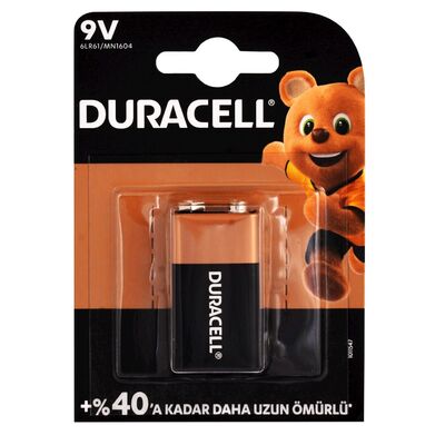 Duracell - 9V 1'li Pil Alkalin