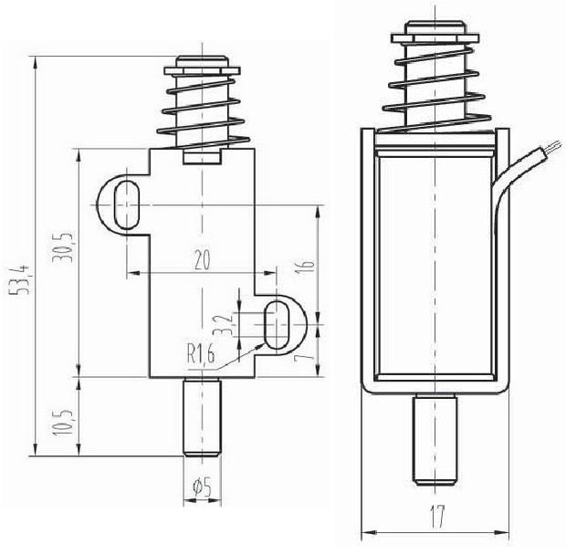 12V İtmeli ve Çekmeli Solenoid