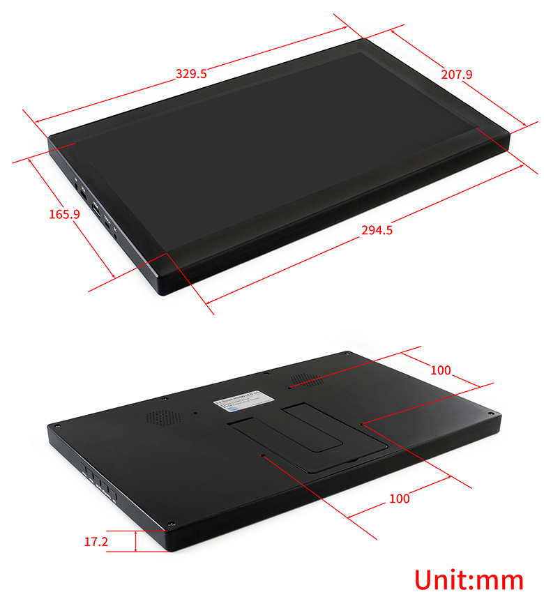 13.3inch-HDMI-LCD-H-with-Holder-V2-size