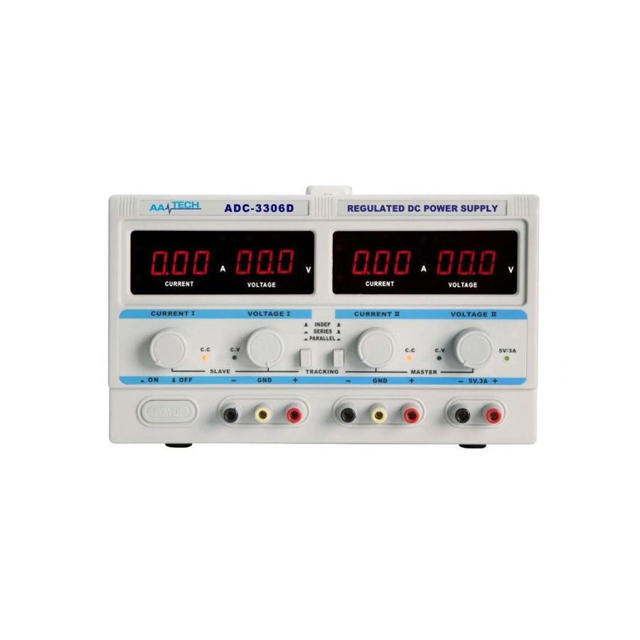  Aatech Adc-3306d Dc 0-6a - Çift Kanallı / 0-30v Ayarlı Güç Kaynağı - Power Supply - Yüksek Hassasiyetli