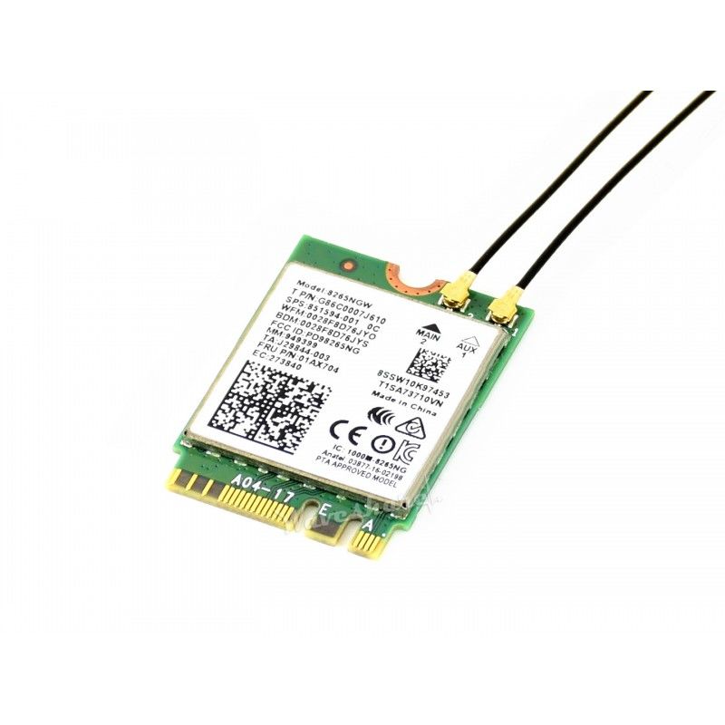 Wireless NIC, WiFi / Bluetooth for AC8265 Jetson Nano