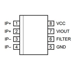 ACS712-20A SMD Current Sensor Integrated SOIC-8 - Thumbnail