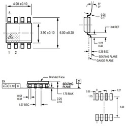 ACS712-20A Smd Akım Sensörü Entegresi Soic-8 - Thumbnail