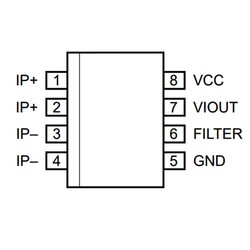 ACS712-20A Smd Akım Sensörü Entegresi Soic-8 - Thumbnail