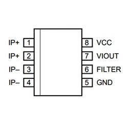 ACS712-30A SMD Current Sensor Integrated SOIC-8 - Thumbnail